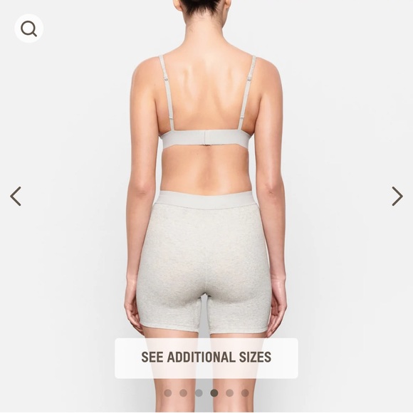 Skims Cotton Rib Boxer - Picture 2 of 2